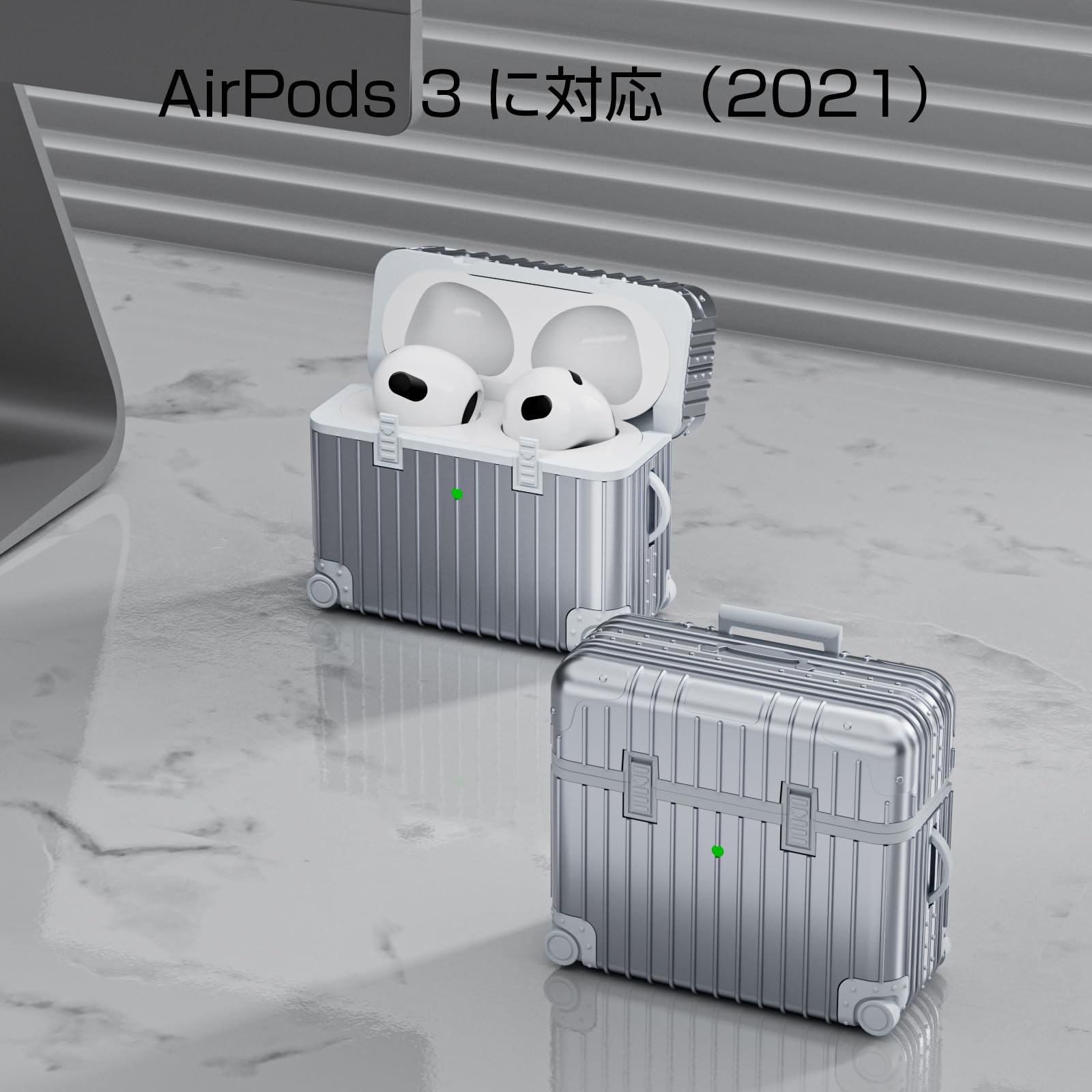 AirPods 3 ケース Airpods 第3世代 専用カバー LEDライト Amazon | V-MORO AirPods 3ケース 2021 AirPods 第3世代専用カバー